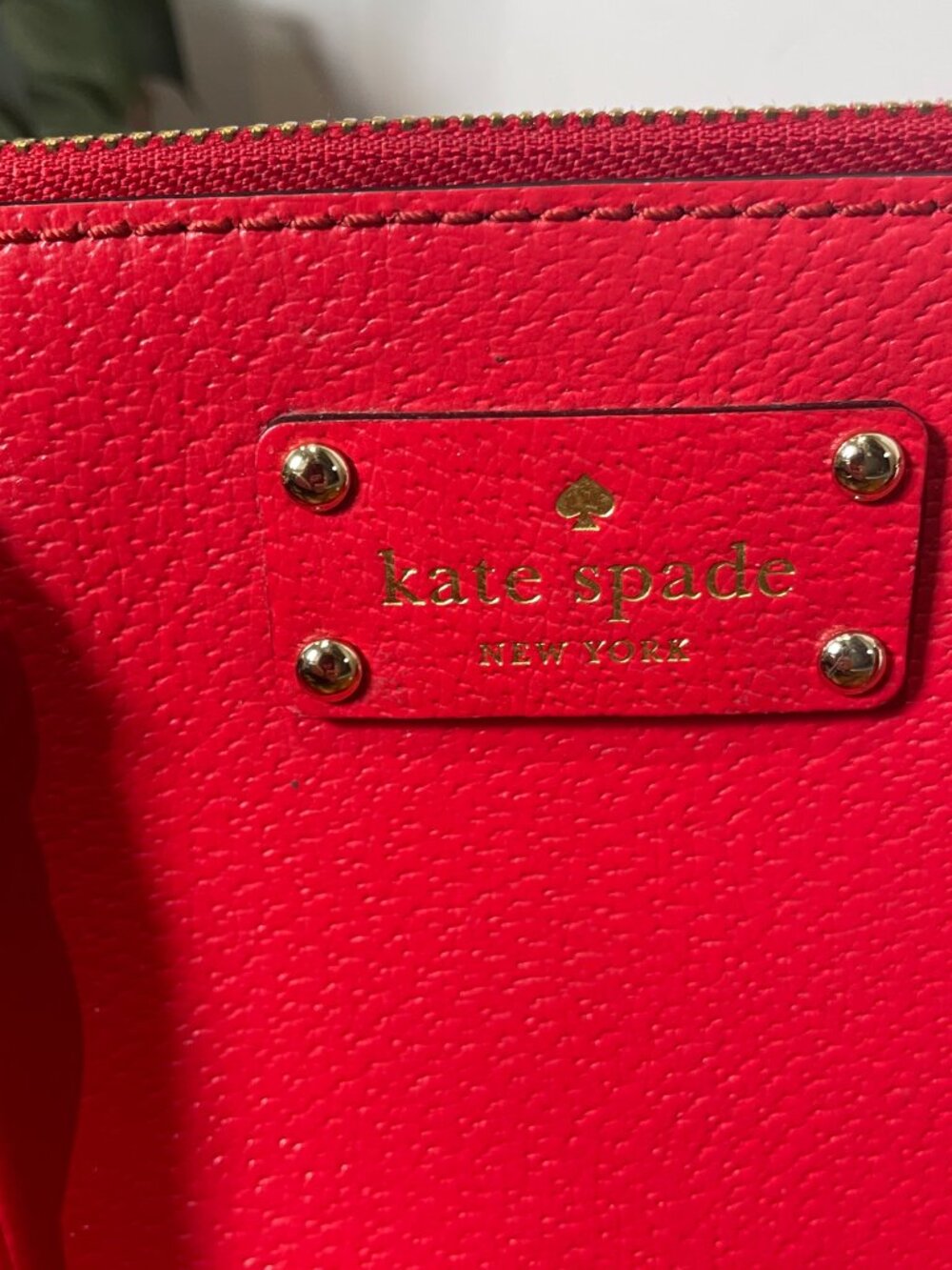 Kate Spade New York Wellesley Rachelle satchel in Cherry Red - Picture 4 of 13